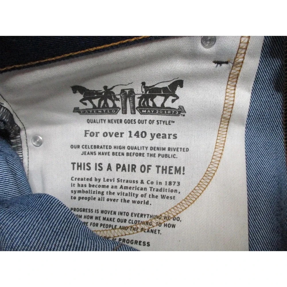 Levis 517 Jeans Mens 32x36 Fits 34x30 Blue Bootcut Classic Dark Wash Denim
